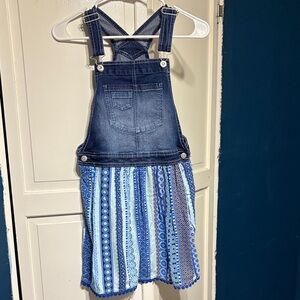 Jordache Kids Denim and Blue Pattern Overalls